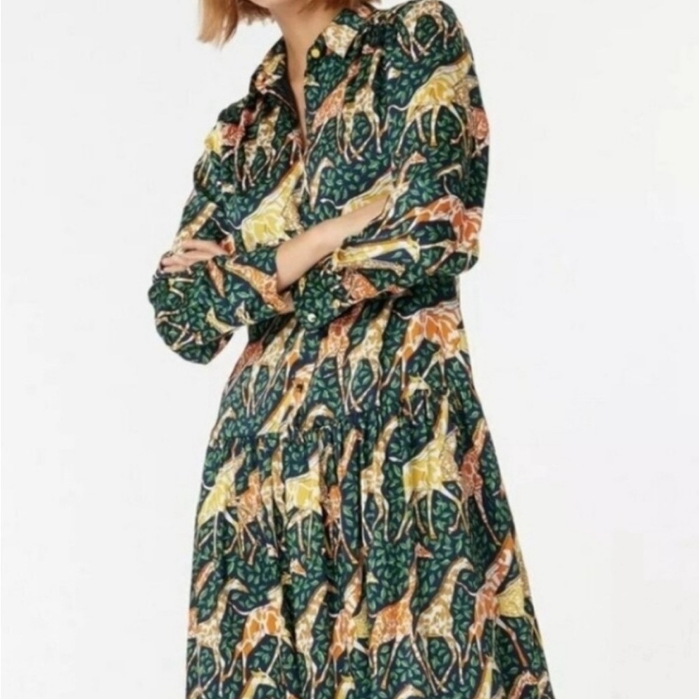 Giraffe Print Fully-Lined Dress